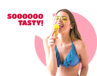 girl with ice cream   